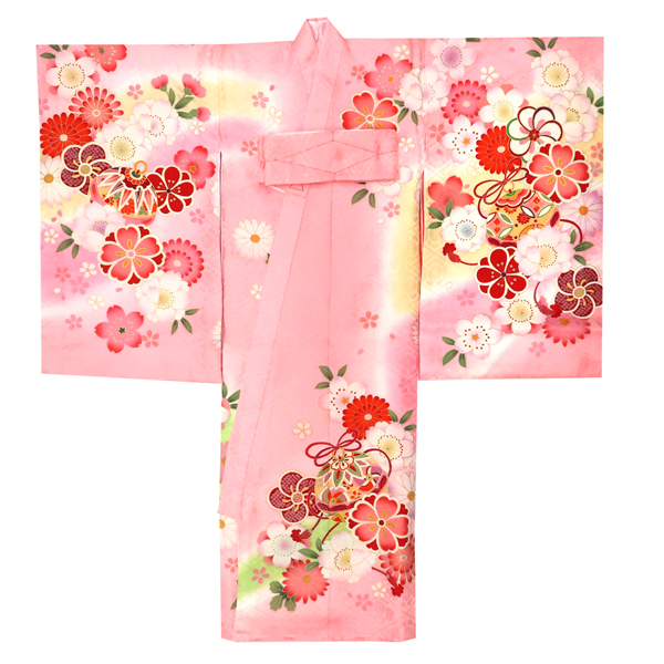 産着 女の子 販売 ピンク お宮参り 正絹 着物 初着 のしめ 新品 購入