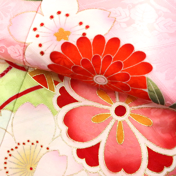 産着 女の子 販売 ピンク お宮参り 正絹 着物 初着 のしめ 新品 購入