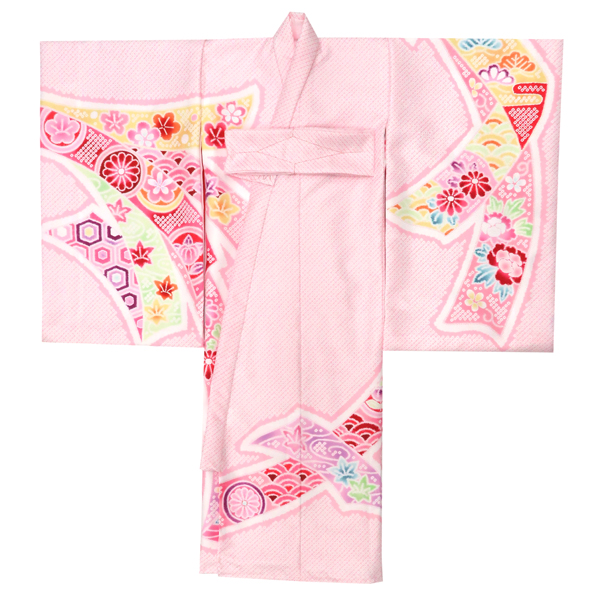 15%クーポンあり 産着 女の子 ピンク 販売 宮参り 着物 束ね熨斗 匹田