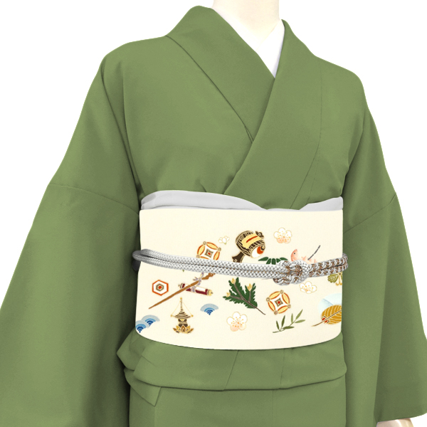 15%OFFセール 名古屋帯 正絹 一富司 ベ...の詳細画像2