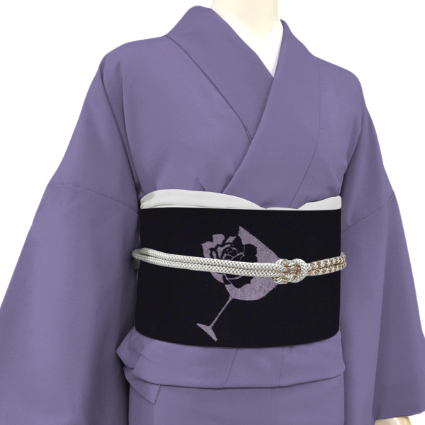 結城紬 音符柄 着物 桜 未使用 音符