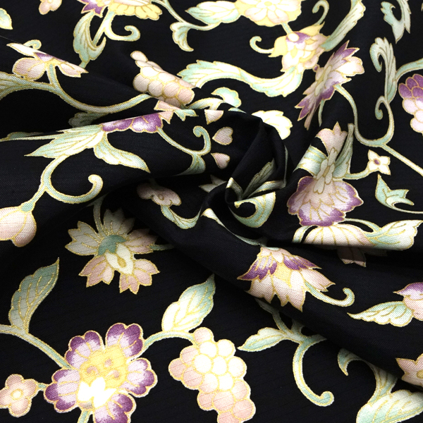 3*i様 名古屋帯 型染め 大柄花唐草 素敵な色味 九寸 正絹 着物 RO-50 3*i様 名古屋帯 型染め 大柄花唐草 素敵な色味 九寸 正絹 着物 RO-50 3