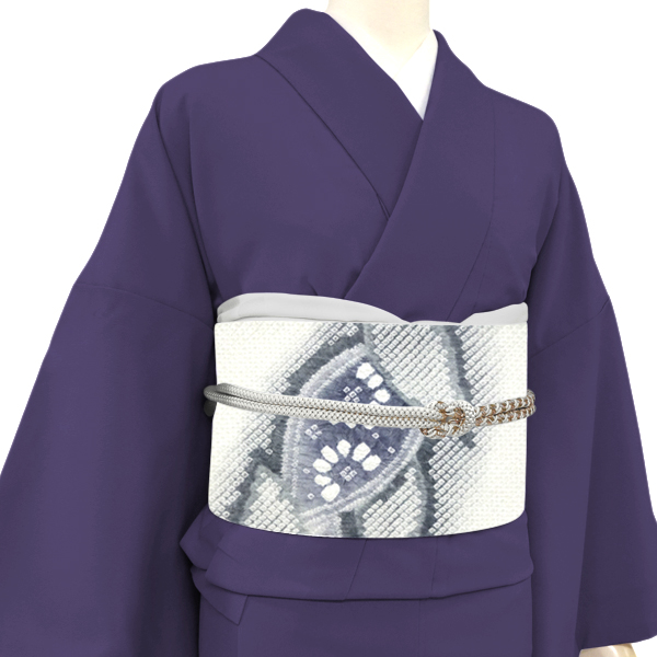 藤娘きぬたや　本疋田絞り名古屋帯　新品未使用 30%OFFセール 本絞り 名古屋帯 正絹 藤娘きぬたや 疋田絞り