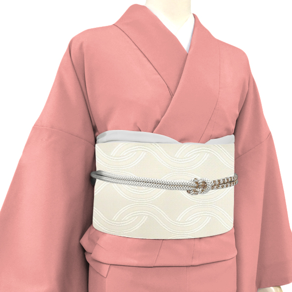 博多帯 名古屋帯 某一流織元 仕立て付き 白色 新品 未仕立て 反物 正絹 単衣 袷 カジュアル 本場筑前博多織 仕立て込み 絹 八寸帯 no-750の画像