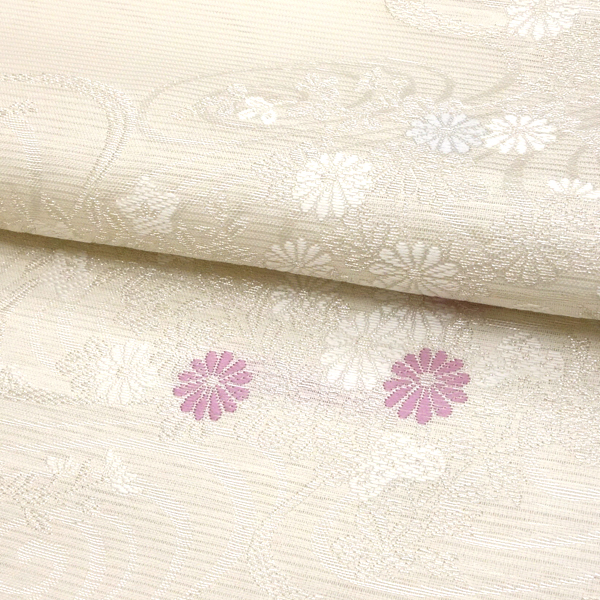 美品】袋帯 夏物 西陣 紗 金糸 菊 桔梗 萩 楓 フォーマル 仕立て