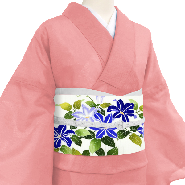 15%クーポンあり 一富司 夏名古屋帯 薄緑 仕立て付き 鉄線 お茶会 絽