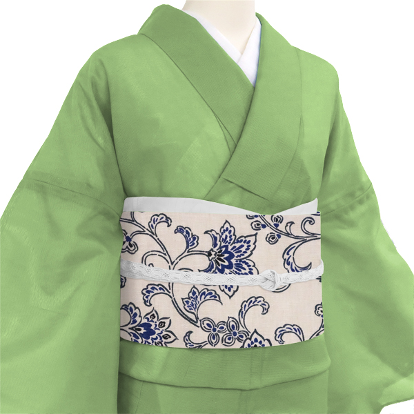 15%OFFセール 麻染夏名古屋帯 染帯 仕立...の詳細画像2
