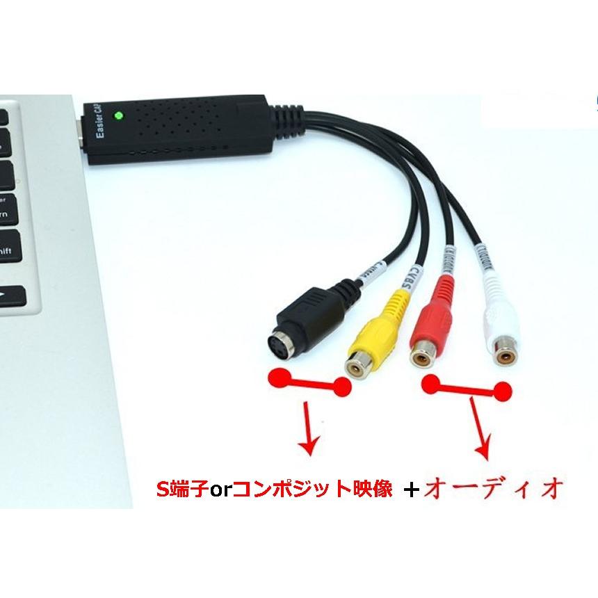 ちょい録 NEW S端子 コンポジット USB USB変換 ビデオ