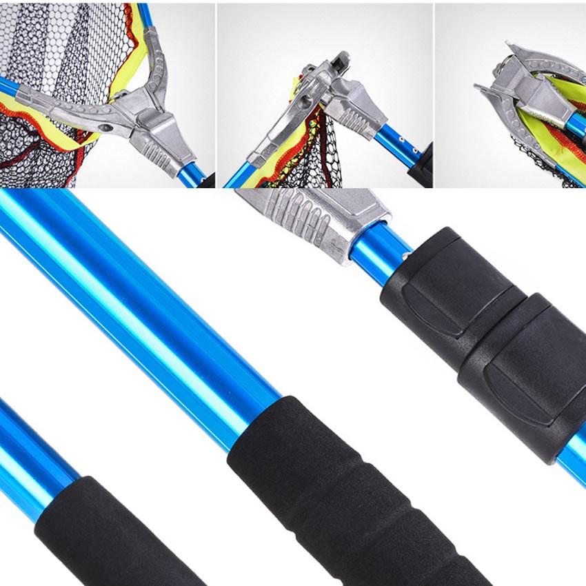 タモ網 玉網 折り畳み 伸縮可能 伸縮3段階 長さ調節可能 釣り具 全長