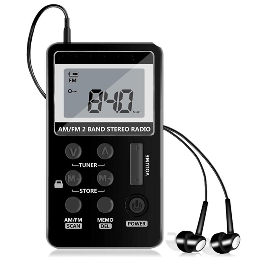 ポケット ラジオ ワイドfmラジオ FM AM 対応 高感度受信 小型 