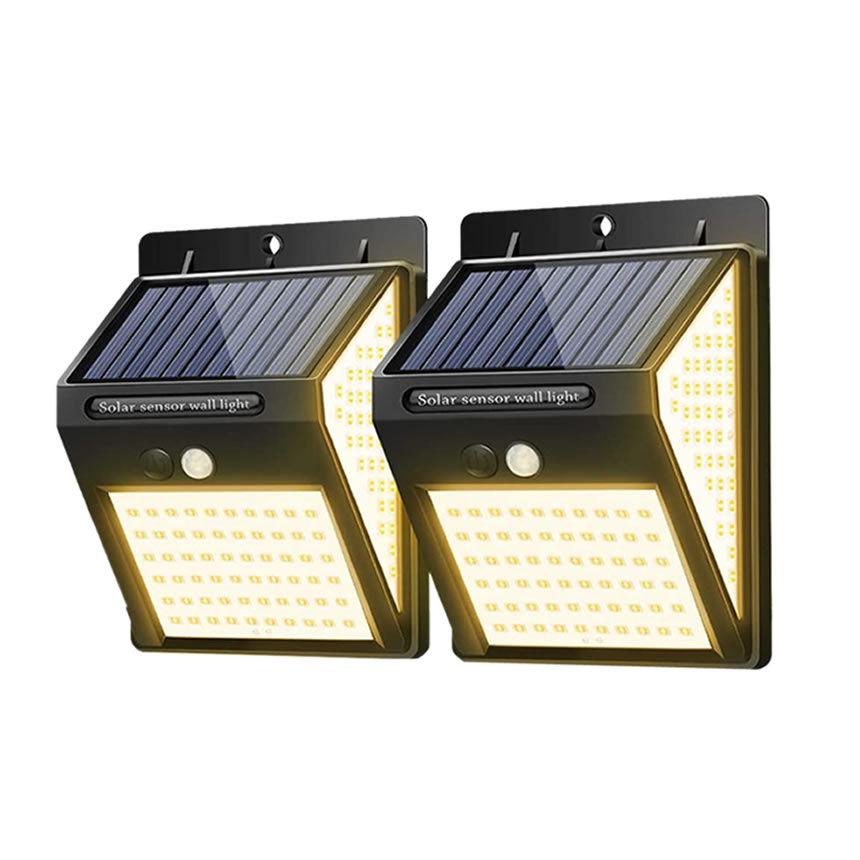 4個セット ソーラーライト 屋外 人感 センサーライト 暖色 140LED 明るい 3面発光 充電 自動点灯 取付簡単 耐水 耐熱 耐凍 高輝度 省エネ DANSEN |  | 08