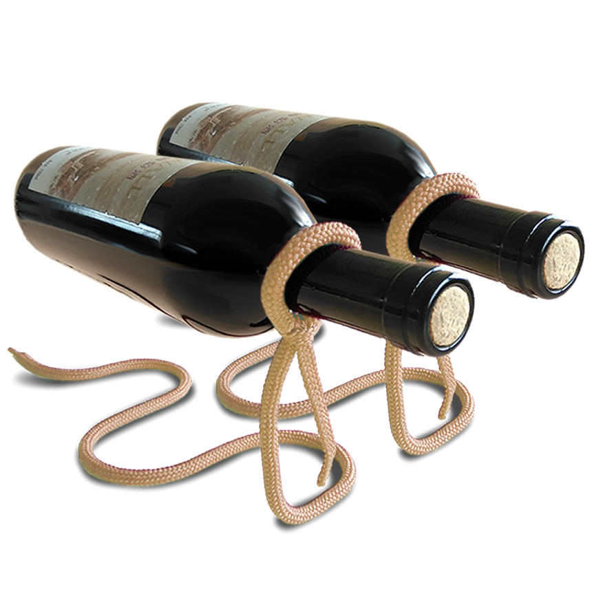 2個セット ワインスタンド ワインラック ワイン ホルダー スタンド インテリア バー パーティーグッズ 大人 デザイン ディスプレイ 魔法のロープ WAROPE｜kasimaw｜04