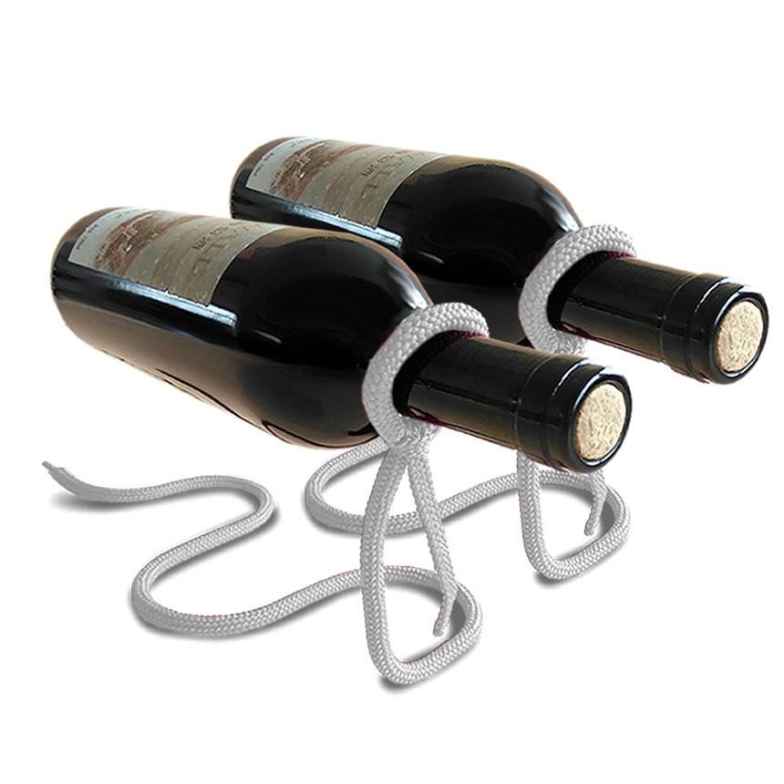 2個セット ワインスタンド ワインラック ワイン ホルダー スタンド インテリア バー パーティーグッズ 大人 デザイン ディスプレイ 魔法のロープ WAROPE｜kasimaw｜02