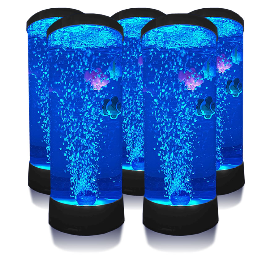5個セット バブル搭載 LED アクアリウム 魚 3匹 インテリア 卓上 ミニクラゲ おしゃれ プレゼント イルミネーション BUBFISH｜kasimaw｜02