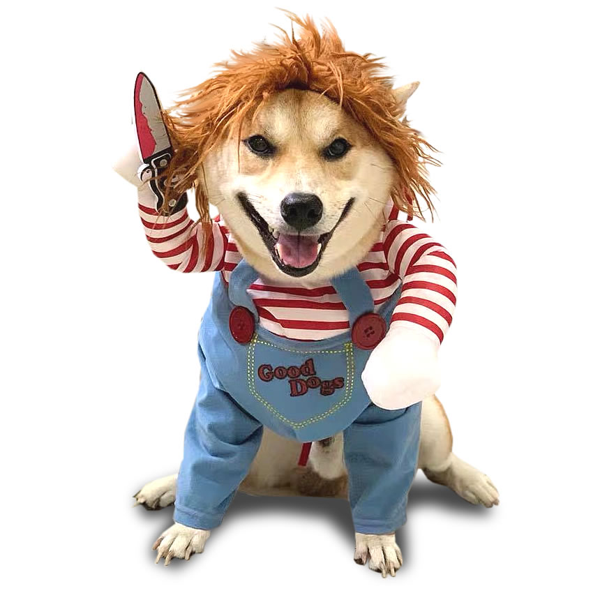 犬 猫 服 おもしろ かわいい コスチューム コスプレ チャッキー 変装