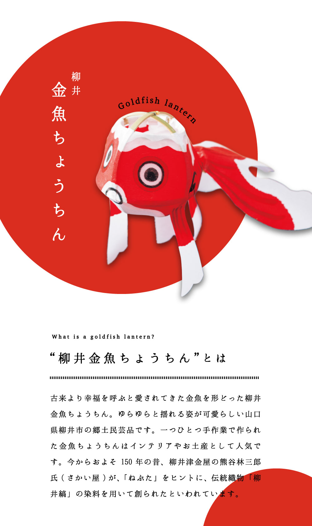 金魚ちょうちん みかん ふぐ 4点セット 山口 柳井 （おいでませ