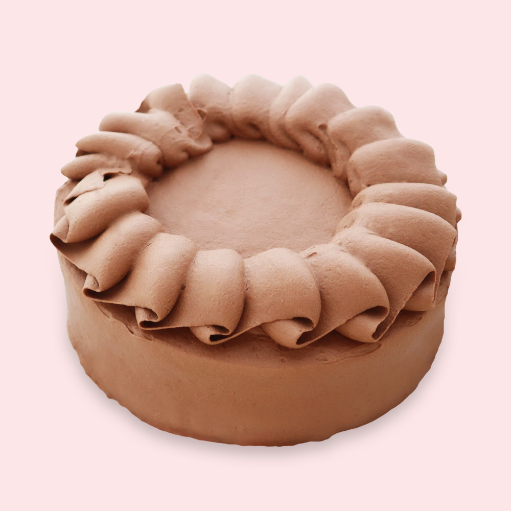 卵不使用 チョコレートデコレーションケーキ 外観