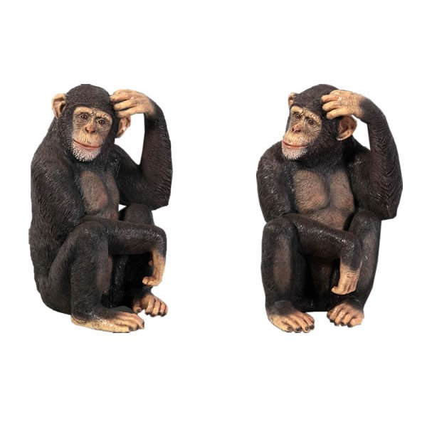 ☆猿☆おしゃれなチンパンジーのビッグオブジェ【97cm】-