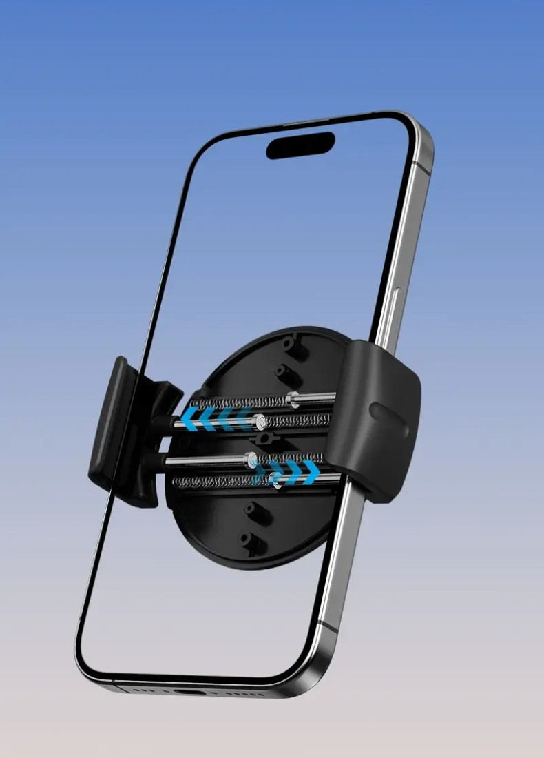 伸縮スマホホルダー 車載スタンド対応 置くだけでピタッと安定 電話