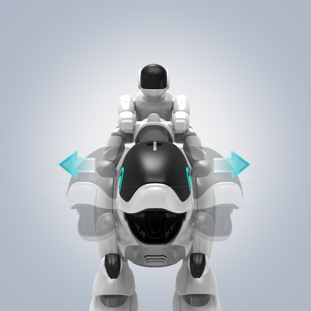 DEERC ラジコン ロボット 二足歩行 恐竜 子供 おもちゃ 多機能