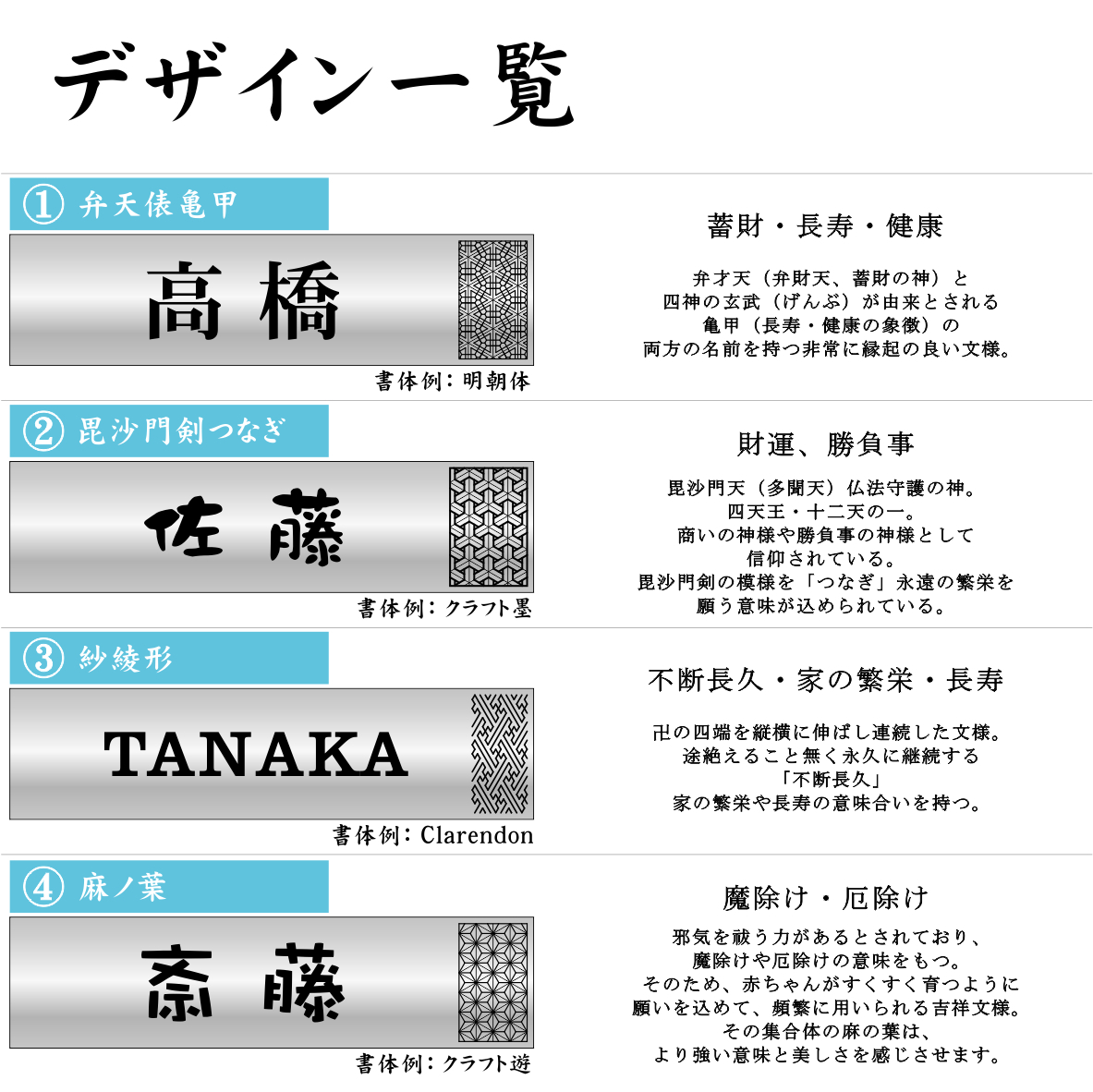 かたちラボ 表札 風水 開運 縁起の良い吉祥文様入り ネーム かたちラボ 表札 風水 開運 縁起の良い吉祥文様入り ネーム