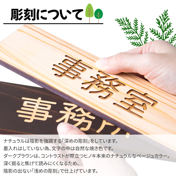 かたちラボ 処置室 室名プレート 木製 室名サインプレート 2色 ネーム