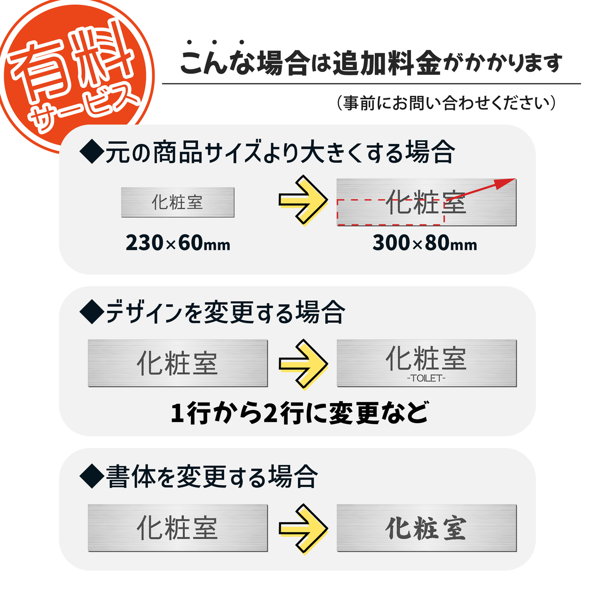追加料金