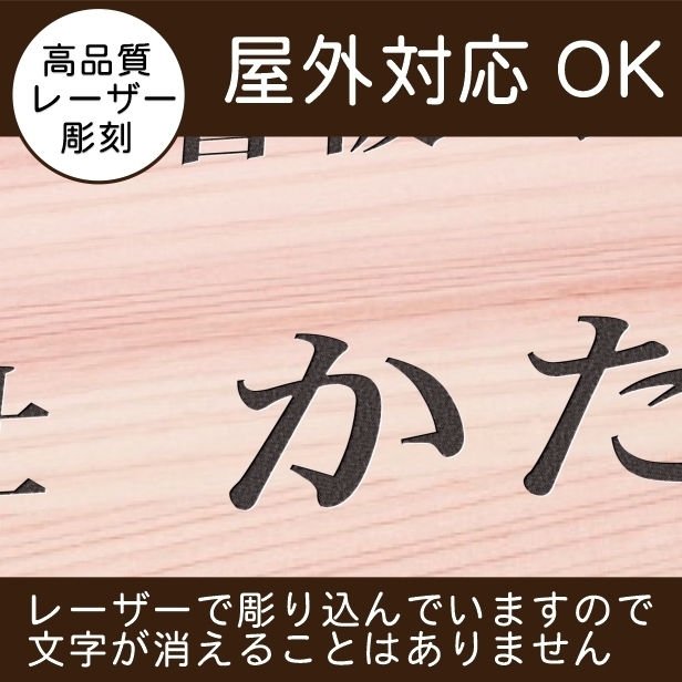 かたちラボ 看板 プレート 表札 会社 店舗 校正付 木目調
