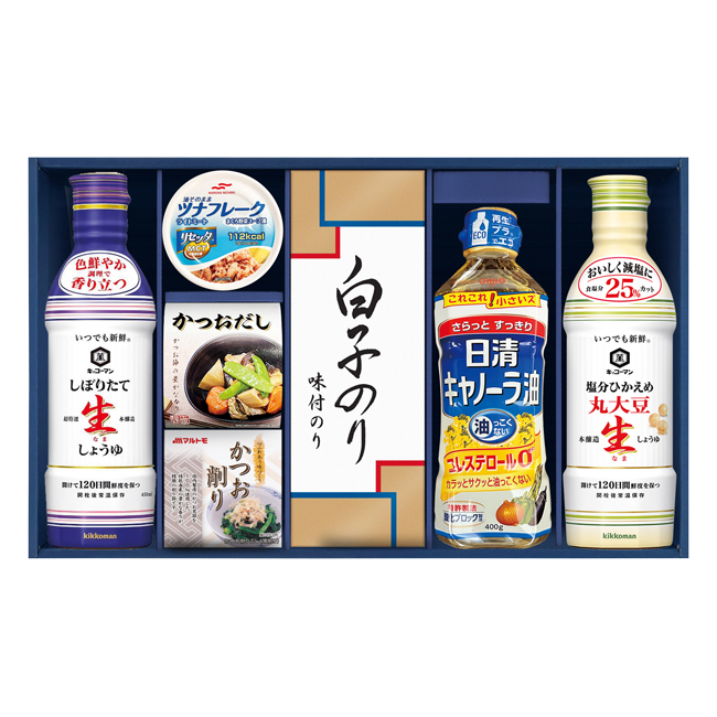 出産内祝い　食品｜割引き商品｜キッコーマンしぼりたて生しょうゆ詰合せギフト　No.50｜出産祝いのお返し