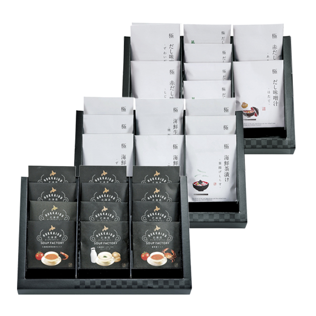 香典返し　食品｜匠菴謹製　極だし　Premium　海鮮　生茶漬け・だし味噌汁・スープのギフトセット　No.160｜特選ギフト｜送料無料｜香典のお返し