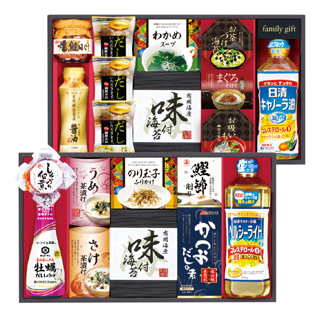内祝い 食料雑貨類｜【貨物輸送無料】｜日清オイリオ ちゃぶ台詰合せ No.100｜祝賀会のしっぺい返し 食品-調味料詰め合わせ-調味料、料理の素、油