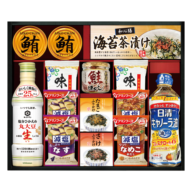 Yahoo! Yahoo!ショッピング(ヤフー ショッピング)香典返し　食品｜【送料無料】｜キッコーマン＆アマノフーズ＆日清オイリオ　バラエティセット　No.80｜香典のお返し