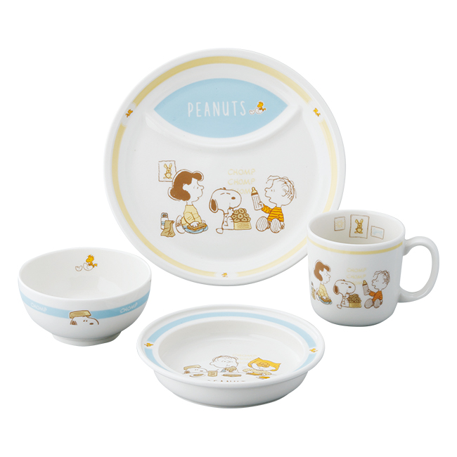 出産祝い　雑貨その他｜ピーナッツ　スヌーピー　4ピースセット　No.50｜出産　お祝い