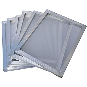 シルクスクリーン 印刷 フレーム アルミ枠 紗張り済み A3 6枚入り(110