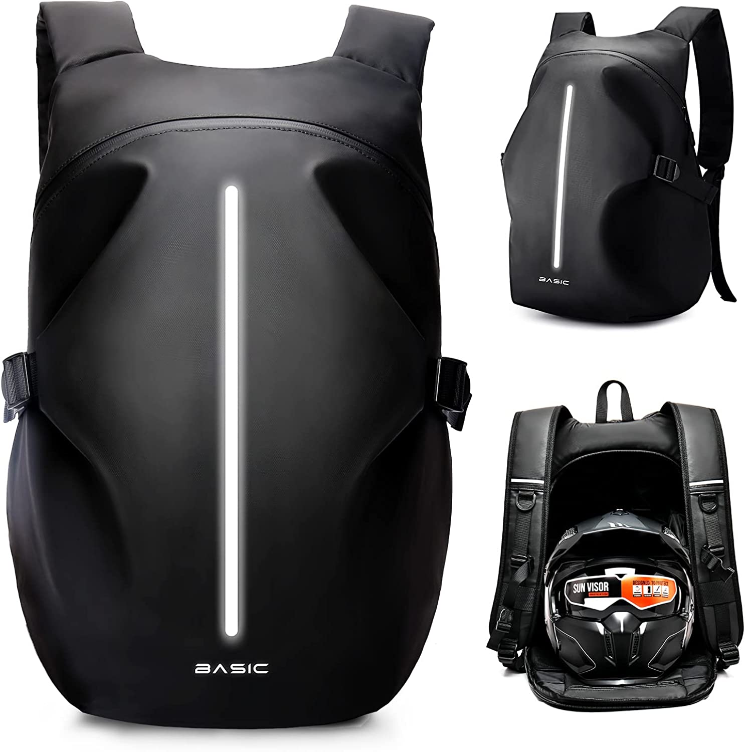 ヘルメットバッグ メンズ バイクリュック 防水 バックパック ヘルメットケース リュック 大容量トラ...