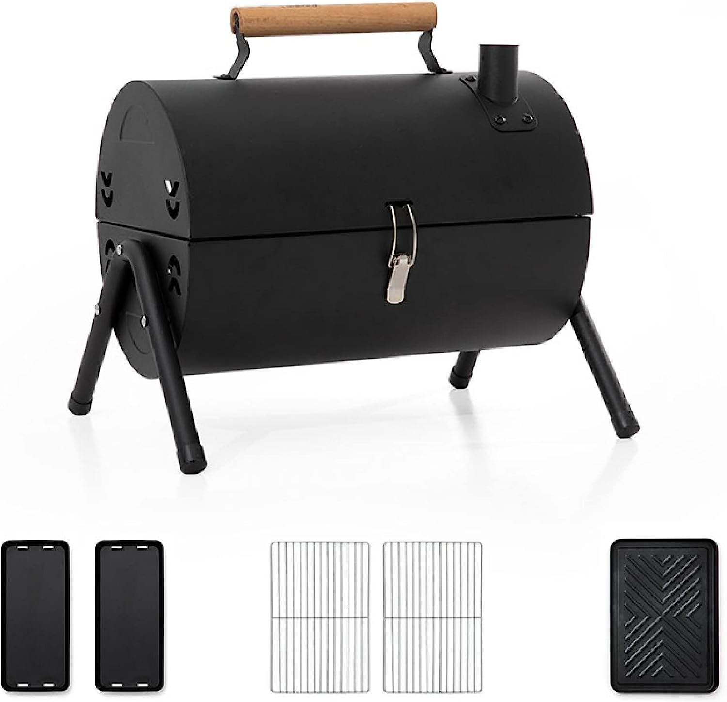 バーベキューコンロ4~6人用ホームポータブルグリル BBQ コンロ 鉄板
