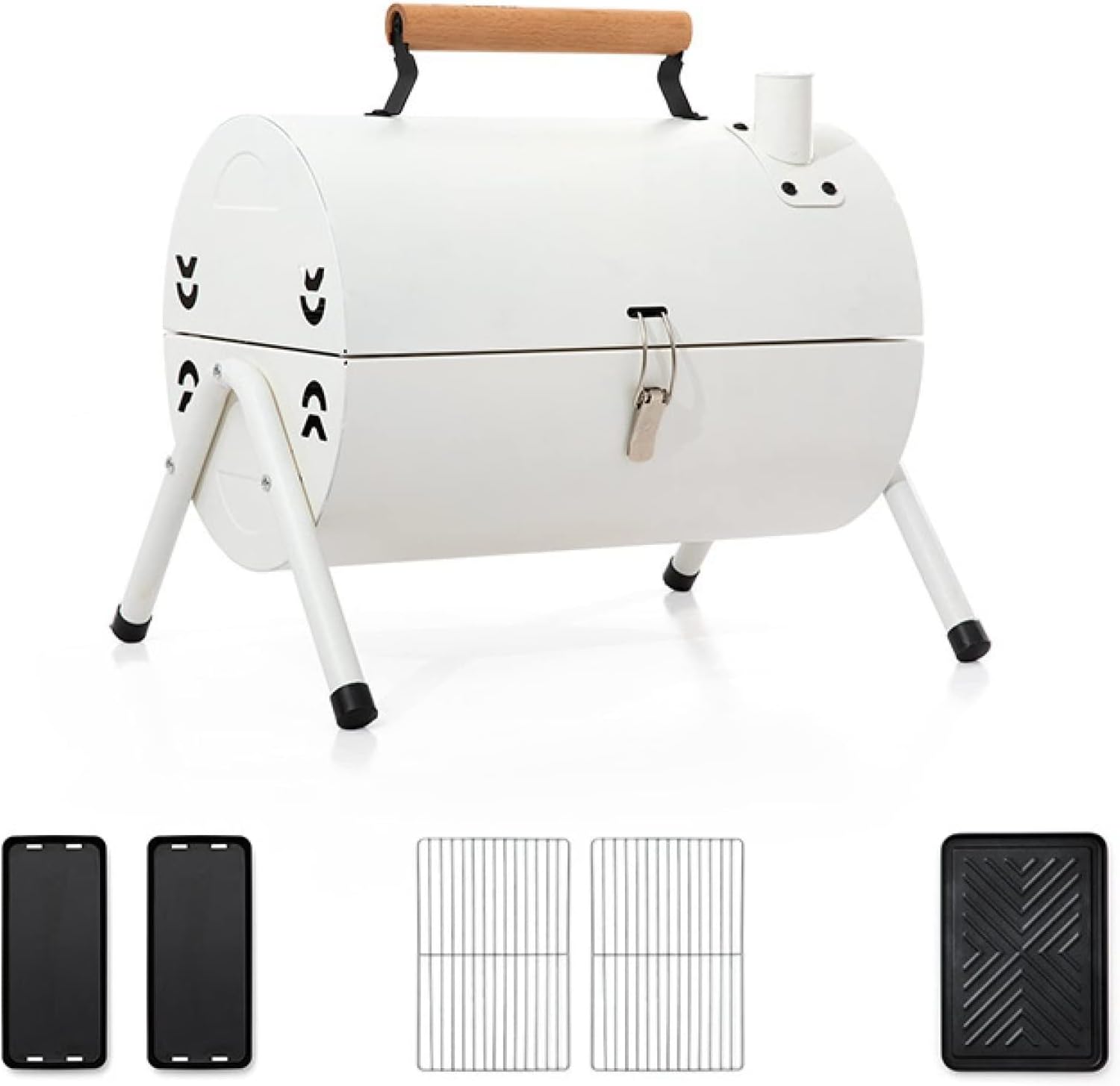 ポータブル グリル バーベキューコンロ バーベキューコンロ4~6人用ホームポータブルグリル BBQ コンロ 鉄板