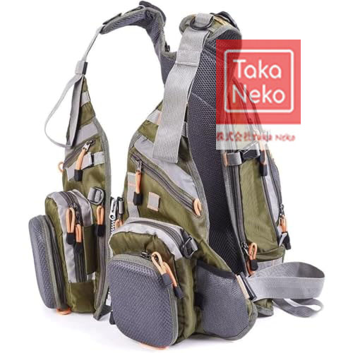 メンズ フィッシングベスト メッシュベスト バックパック チェスト
