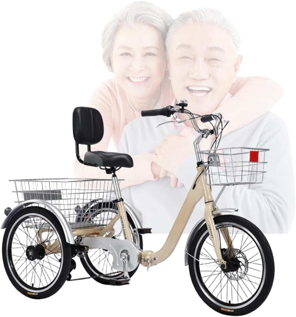 新品　三輪自転車　20インチ　訳あり Amazon.co.jp: 大人用 お年寄り向け レディース メンズ 三輪