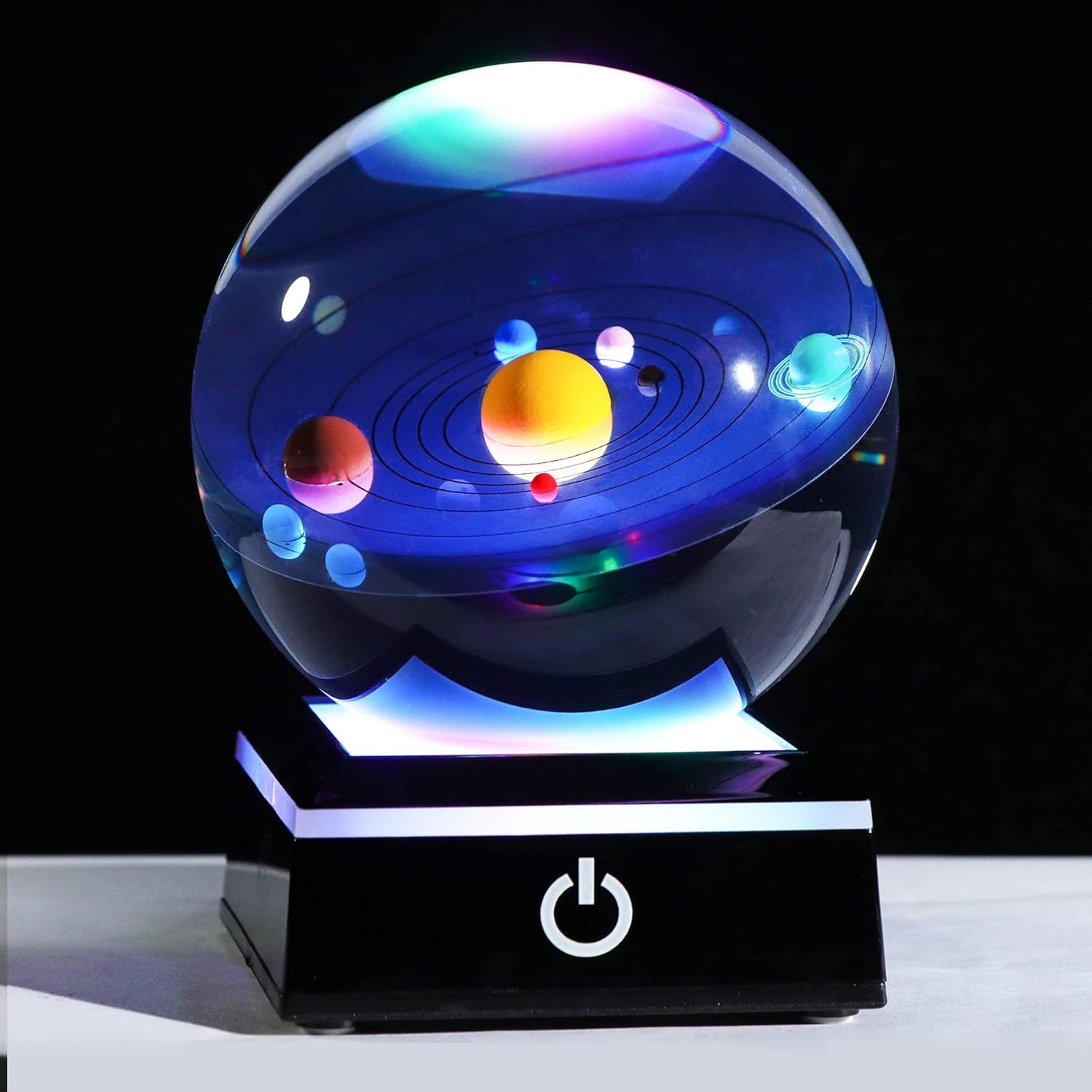 3D宇宙 K9クリスタルボール 太陽系 模型 誕生日プレゼント 男性 3D宇宙 K9クリスタルボール 太陽系 模型 誕生日プレゼント 男性