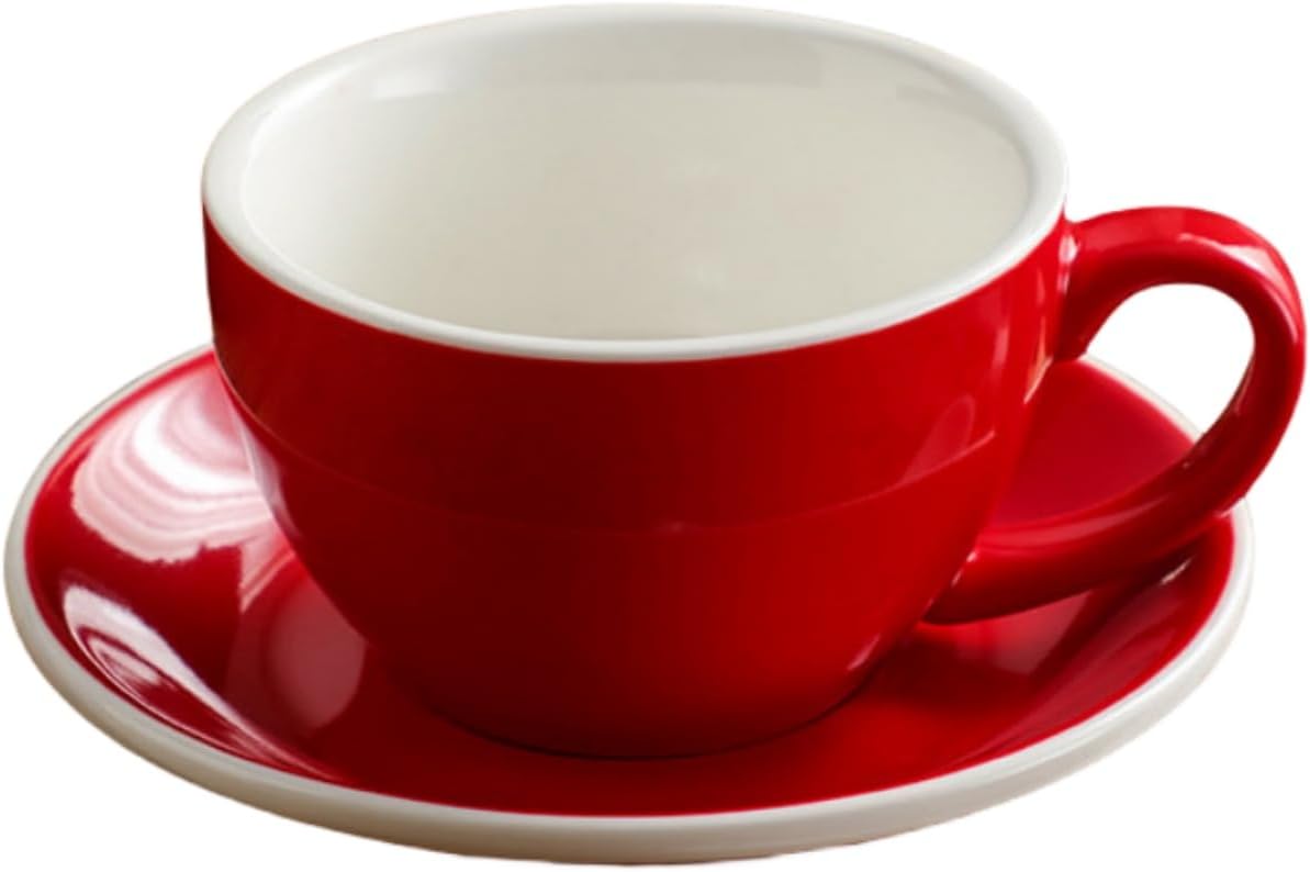 エッグ ブラック ラテカップ 300ml コーヒーカップ 陶器 ラテボウル