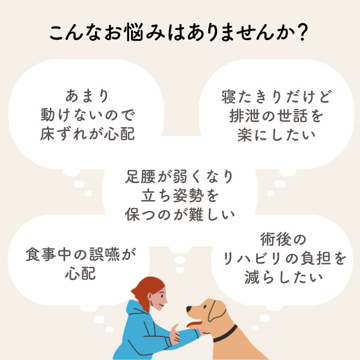 OneAid リラクッション トイプードル | シニア犬のための姿勢ケア 床ずれ・誤嚥防止に