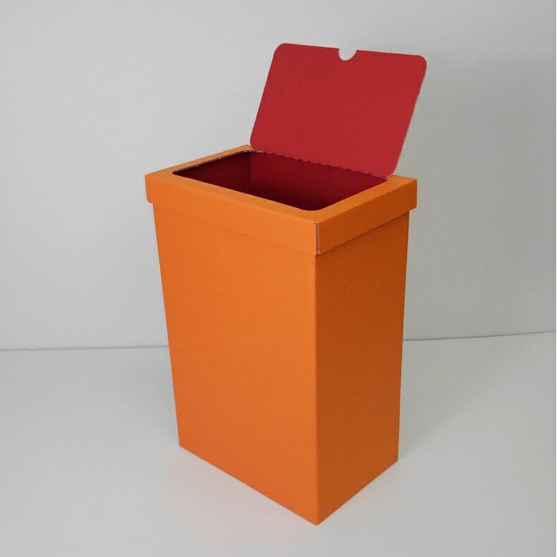 蓋つきカラーゴミ箱 1個 ダンボール ゴミ箱 45L 45リットル ゴミばこ