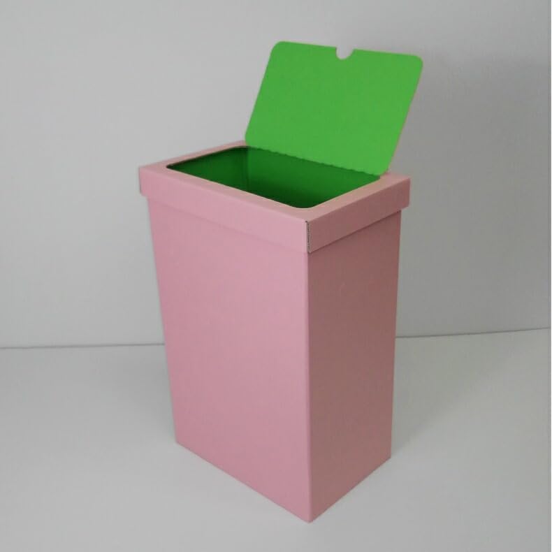 蓋つきカラーゴミ箱 1個 ダンボール ゴミ箱 45L 45リットル ゴミばこ