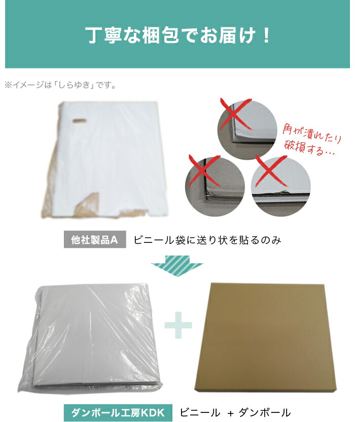 丁寧な梱包