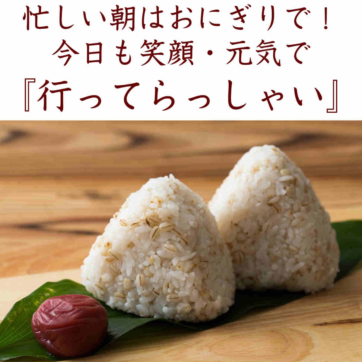 厳選もち麦おむすび