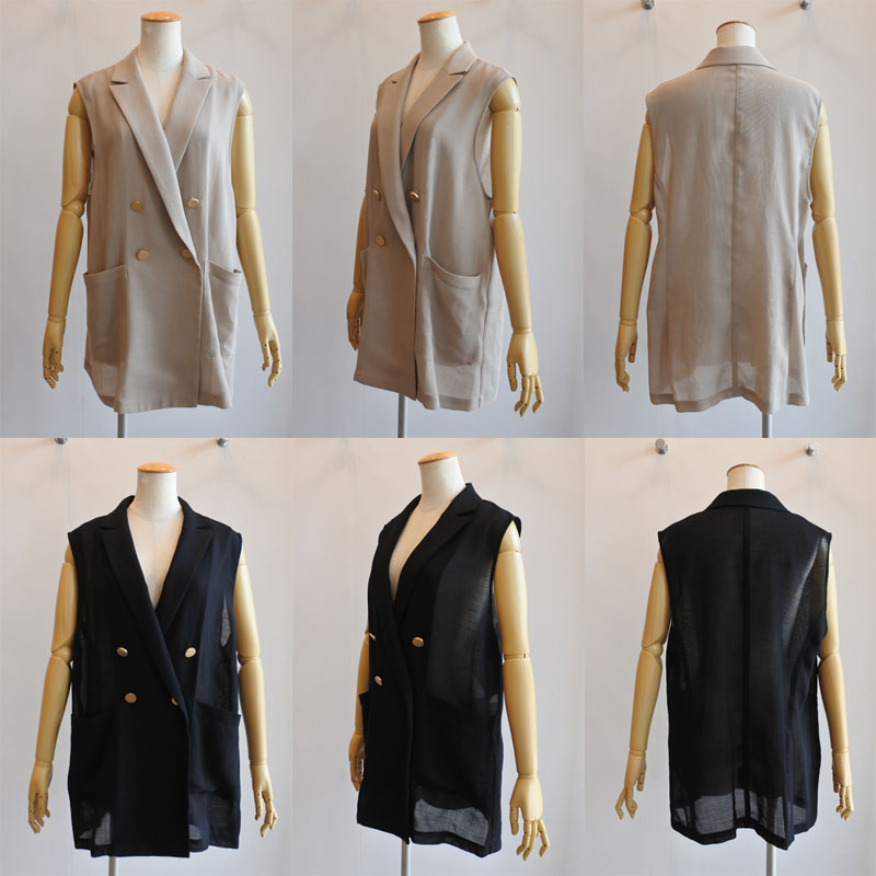 ATELIER SIX 30％OFF SALE アトリエシックス リネン調ジレ