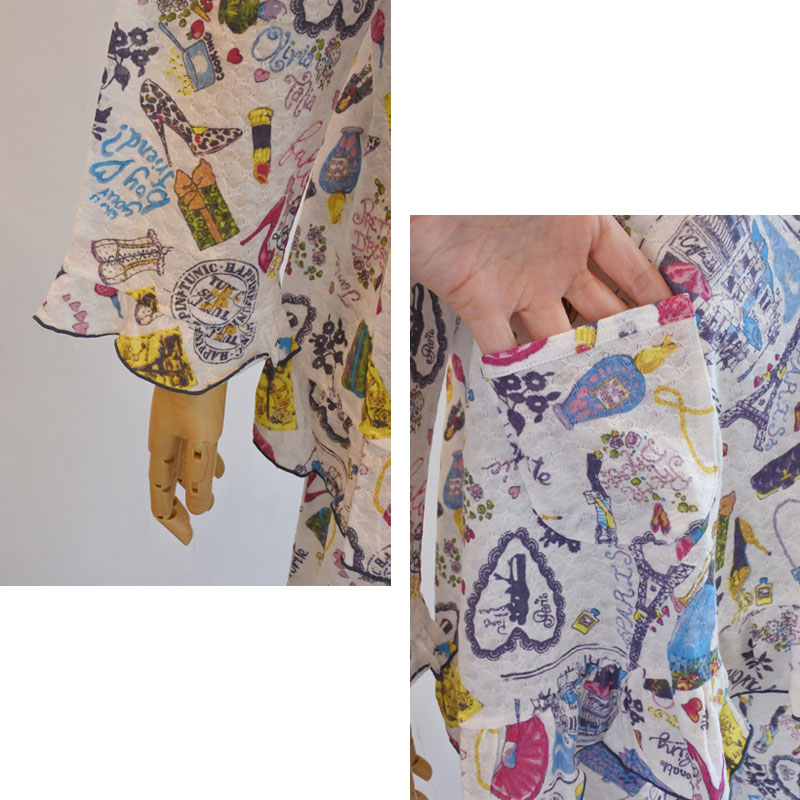 鴨居羊子Tunicパジャマ最終価格 チュニック 20％OFF SALE TUNIC チュニック 鴨居羊子 全開長袖