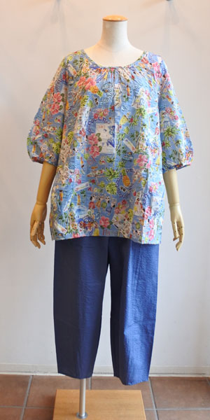 TUNIC 鴨居羊子 お花とアルファベット & ペイズリー柄　トップス2点セット チュニック 20％OFF TUNIC チュニック 鴨居羊子 フード付き