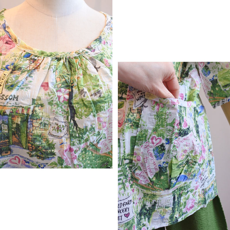 チュニック 20％OFF SALE TUNIC チュニック 鴨居羊子 7分袖